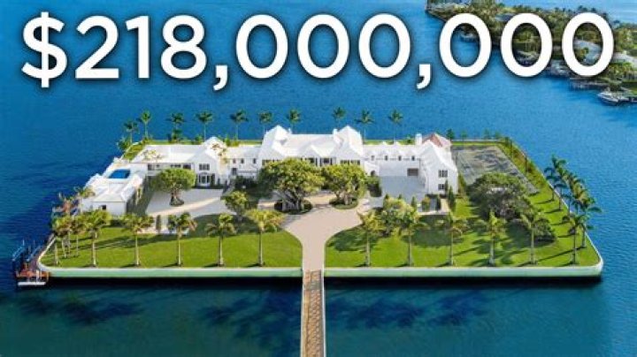 A Home On A Private Island In Palm Beach Seeks $218 MILLION