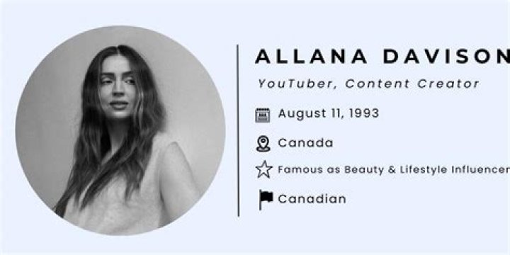 Allana Davison Youtuber overview