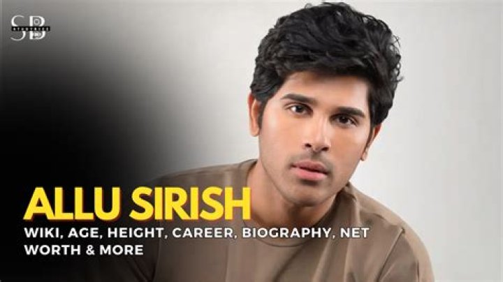 Allu Sirish (movieactor) Wiki,Age,Birthday,Biography,Height,Net Worth ..