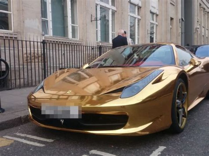 Check Out This $340,000 Gold Ferrari 458 Spider