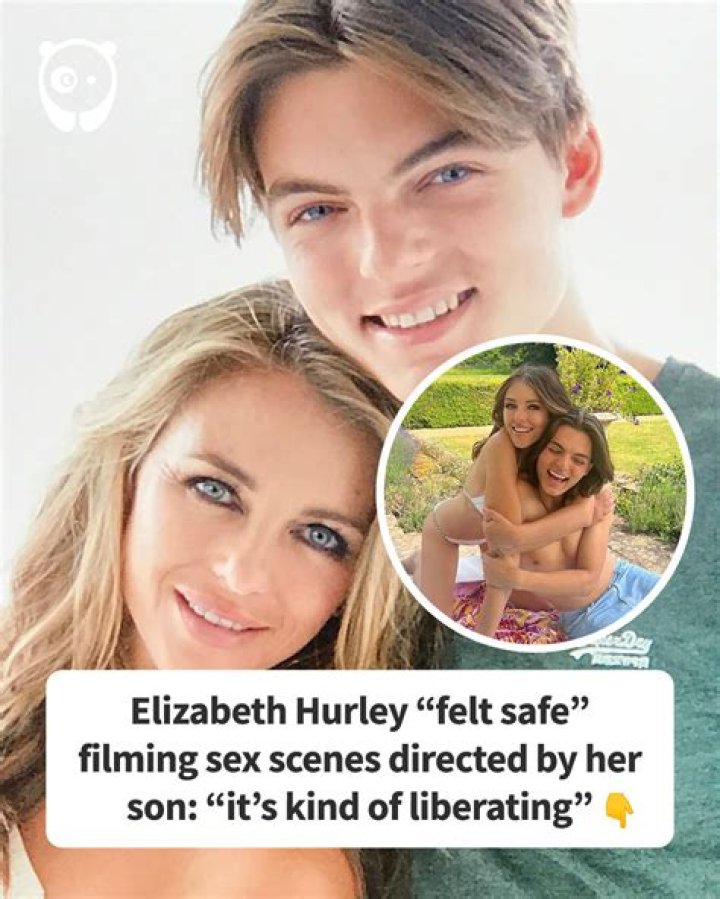 Elizabeth Hurley Says It Was "Liberating" Filming Sex Scenes in Son's Movie