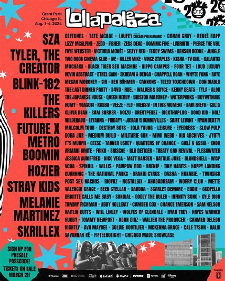 Kendrick Lamar, Rosalía and Stray Kids To Headline Lolla Paris 2023