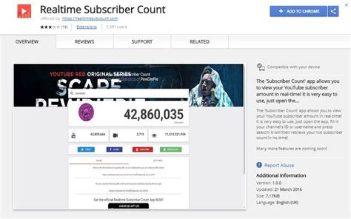 Lunkers TV realtime subscriber count