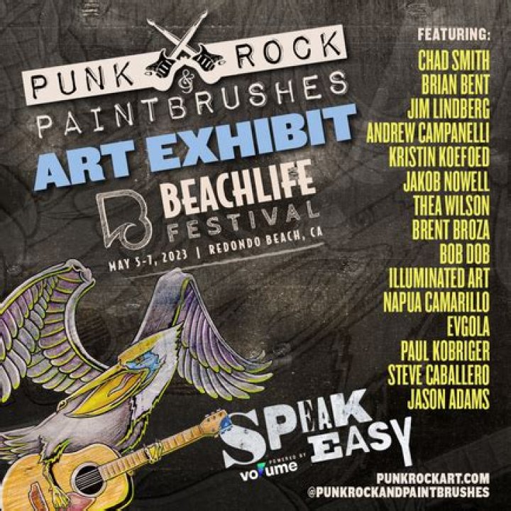 Punk Rock & Paintbrushes Announces Pop-Up Galleries at BeachLife & Summerfest With Chad Smith of the Red Hot Chili Peppers