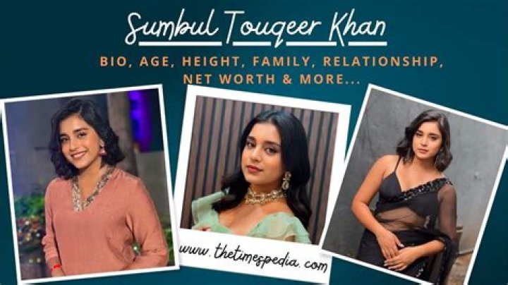 Sumbul Touqeer Khan Height, Weight, Age, Family, Facts